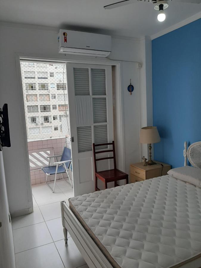 Apartamento Vento E Mar - 2 Quartos Com Sacada Na Quadra Da Praia Do Gonzaga Santos  Extérieur photo